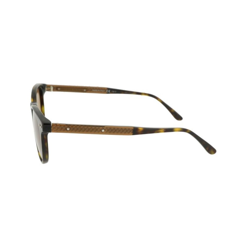 Bottega Veneta Round-Frame Acetate Sunglasses Brown Mens - Picture 3 of 5